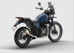 Royal Enfield Himalayan Glacier Blue Rear 3-Quarter View