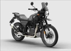 Royal Enfield Himalayan Sleet Black Front 3-Quarter View
