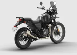 Royal Enfield Himalayan Sleet Black Rear 3-Quarter View