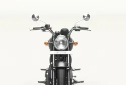 RE Meteor Stellar Pure Black Custom Front View