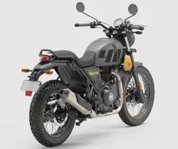 RE Scram 411 Graphite Yellow Rear 3-Quarter View
