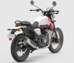 RE Scram 411 White Flame Rear 3-Quarter View