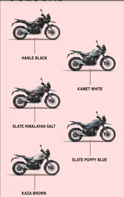 Royal Enfield Himalayan 452 Colour Options
