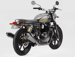 Royal Enfield Interceptor 650 Black Ray Rear 3-Quarter View