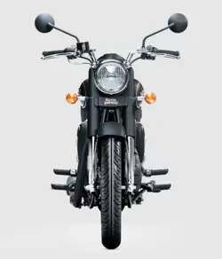 Royal Enfield Bullet 350 Black Gold Front View