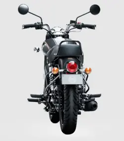 Royal Enfield Bullet 350 Black Gold Rear View