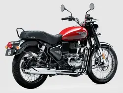 Royal Enfield Bullet 350 Military Red Rear 3-Quarter View