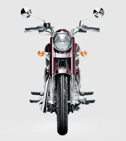 Royal Enfield Bullet 350 Standard Maroon Front View