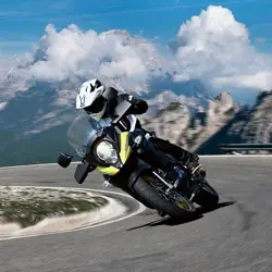 Suzuki V-Strom 650 XT Action Shot