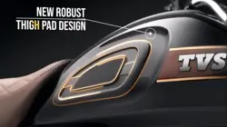 TVS Radeon Special Edition Thigh Pad Design