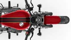 Triumph Bonneville Bobber Gold Line Top View