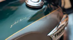 Triumph Bonneville T100 Gold Line Fuel Tank
