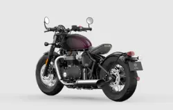 Triumph Bonneville Bobber Stealth Edition Rear 3-Quarter View