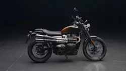 Triumph Scrambler 900 Stealth Edition Closeup Shot 1