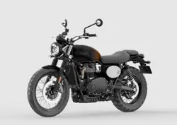 Triumph Scrambler 900 Stealth Edition Front 3-Quarter View
