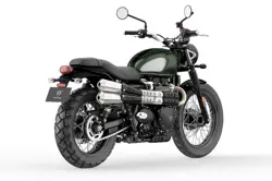 Triumph Scrambler 900 Chrome Edition Rear 3-Quarter View