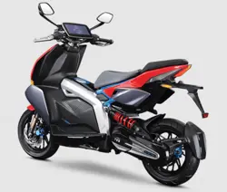 TVS X Rear 3-Quarter View