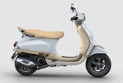 Vespa Dual VXL 125 in Pearl White And Beige Colour