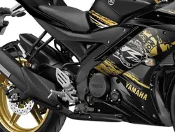 Yamaha R15 Grid Gold Close-up