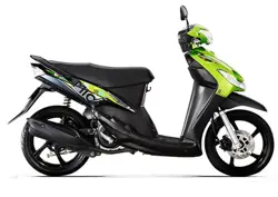 Yamaha Mio Sporty Leaf Green Side View