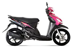 Yamaha Mio Sporty Magenta Side View