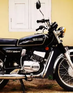 Yamaha RX 100 Close-up Shot