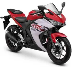 Yamaha YZF-R25 Front 3-Quarter (Red-White)