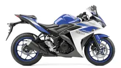 Yamaha YZF-R25 Side View (Blue/White)