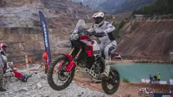 Ducati DesertX Rally Action Shot