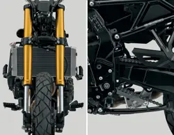 Suzuki V-Strom 800 DE Front and Rear Suspension with Long Stroke and Travel