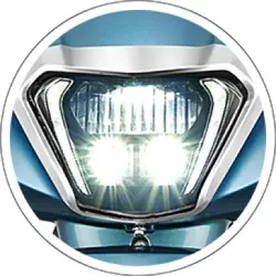 Hero Pleasure Plus XTEC Connected Headlight