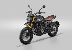 Moto Morini Seiemmezzo Graphite Black Front 3-Quarter View