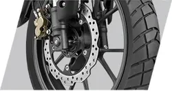 Honda CB200X Front ABS and Dual Petal Disc Brakes