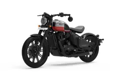 Jawa 42 Bobber Red Sheen Front 3-Quarter View