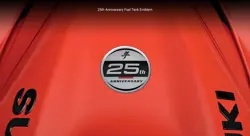 Suzuki Hayabusa 25th Anniversary Edition Emblem on Fuel Tank