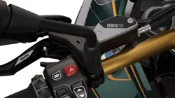 BMW R1300GS Option 719 Tramuntana Milled Parts on the Handlebars