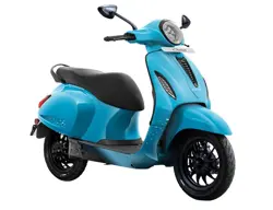 Bajaj Chetak Blue 2903 Front 3-Quarter View