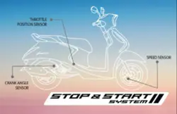 Yamaha Fascino 125 Disc Automatic Stop & Start System