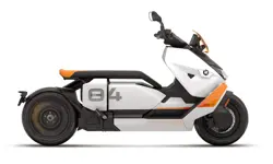 BMW CE 04 in Light White Colour