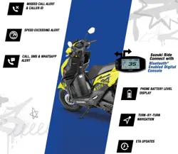 Suzuki Avenis 125 Digital Instrument Console Features