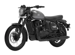 Jawa 42 Asteroid Grey Front 3-Quarter View