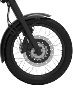 Jawa 42 Vega White Front Disc Brake