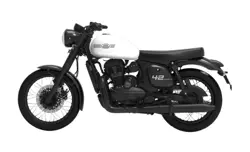 Jawa 42 Vega White Side View