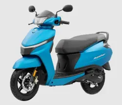 TVS Jupiter 110 SmartXonnect Disc Front 3-Quarter View