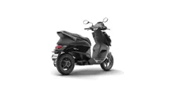 Glossy Black Hero Vida V2 Lite Rear 3-Quarter View