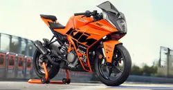 New KTM RC 390 GP Edition Front 3-Quarter View 