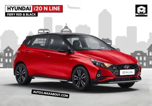 Hyundai i20 N Line Fiery Red & Black