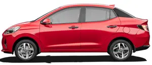 Hyundai Aura Fiery Red