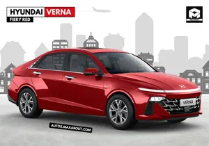 Hyundai Verna Fiery Red