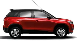 Maruti Vitara Brezza Blazing Red with Midnight Black